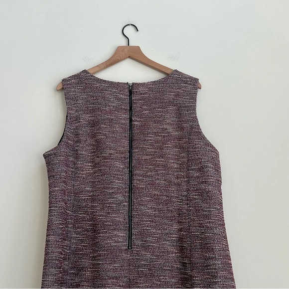 New LOFT Plus Size 20 Boucle Tweed Textured Sleeveless Shift Dress NWT Preppy - Picture 10 of 14